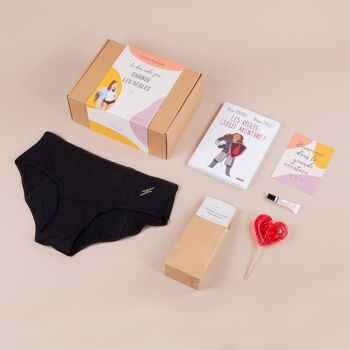 Box menstruelle pour Adolescente avec culotte menstruelle, livre, thé... 1