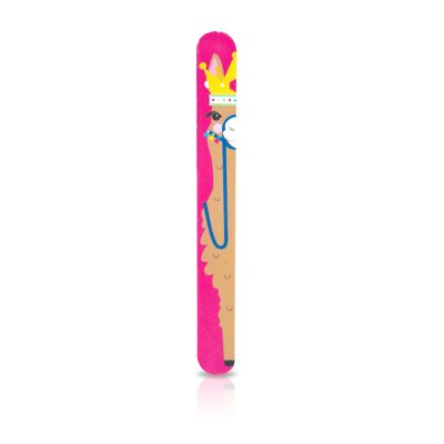 Llama Queen Nail Files Pink