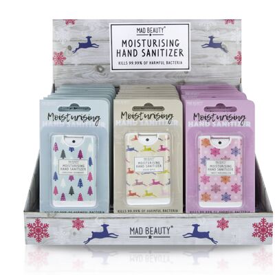 Contemporary Christmas Hand Cleansers 24 pc display