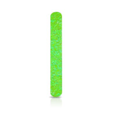 Heavy Glitter Nail File - Lime