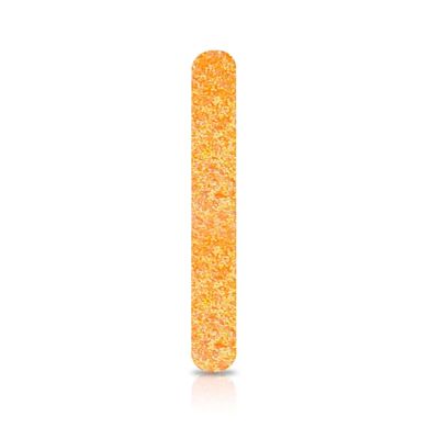 Heavy Glitter Nail File - Orange