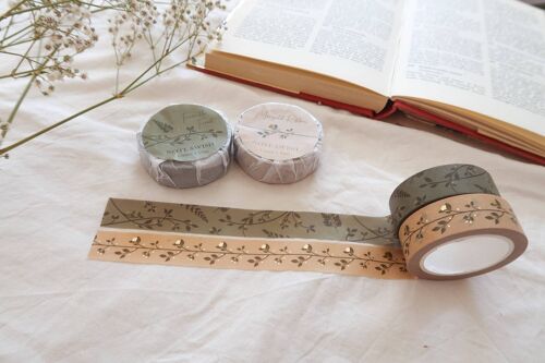 From the Forest and Marigold Ribbon Washi Tape Set, Note & Wish Washi - From the Forest