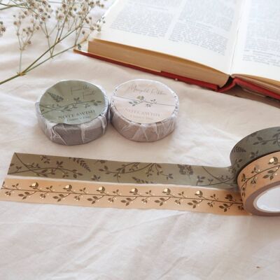 From the Forest and Marigold Ribbon Washi Tape Set, Note & Wish Washi - From the Forest