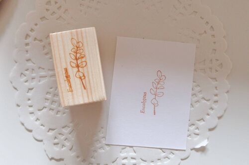 Eucalyptus Rubber Stamp, Note & Wish Rubber Stamp