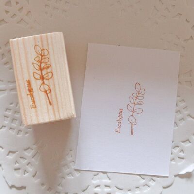Eucalyptus Rubber Stamp, Note & Wish Rubber Stamp