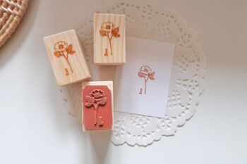 Rosa Rubber Stamp, Note & Souhait Rubber Stamp 3