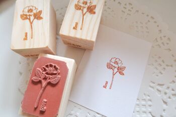 Rosa Rubber Stamp, Note & Souhait Rubber Stamp 4