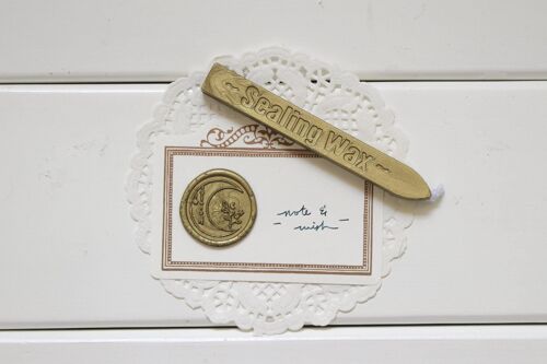 Gold, Silver Sealing Sealing Wax with Wick, Note & Wish Sealing Wax - 15. Antique Gold