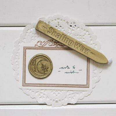 Gold, Silver Sealing Sealing Wax with Wick, Note & Wish Sealing Wax - 15. Antique Gold