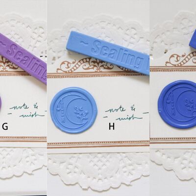 Sealing Wax with Wick, Note & Wish Sealing Wax - I. Sky Blue