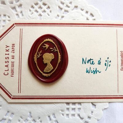 Jane Eyre Wax Seal Stamp, Note & Wish Original Seal Stamp - Wax seal stamp box set (stamp, handle, wax stick & box)