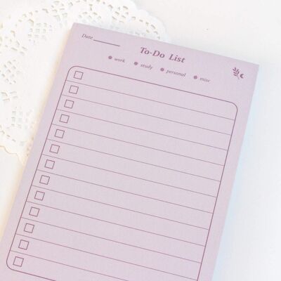 To do list, Weekly & Daily A6 Notepads - To Do List