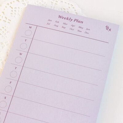 To do list, Weekly & Daily A6 Notepads - Weekly Planner