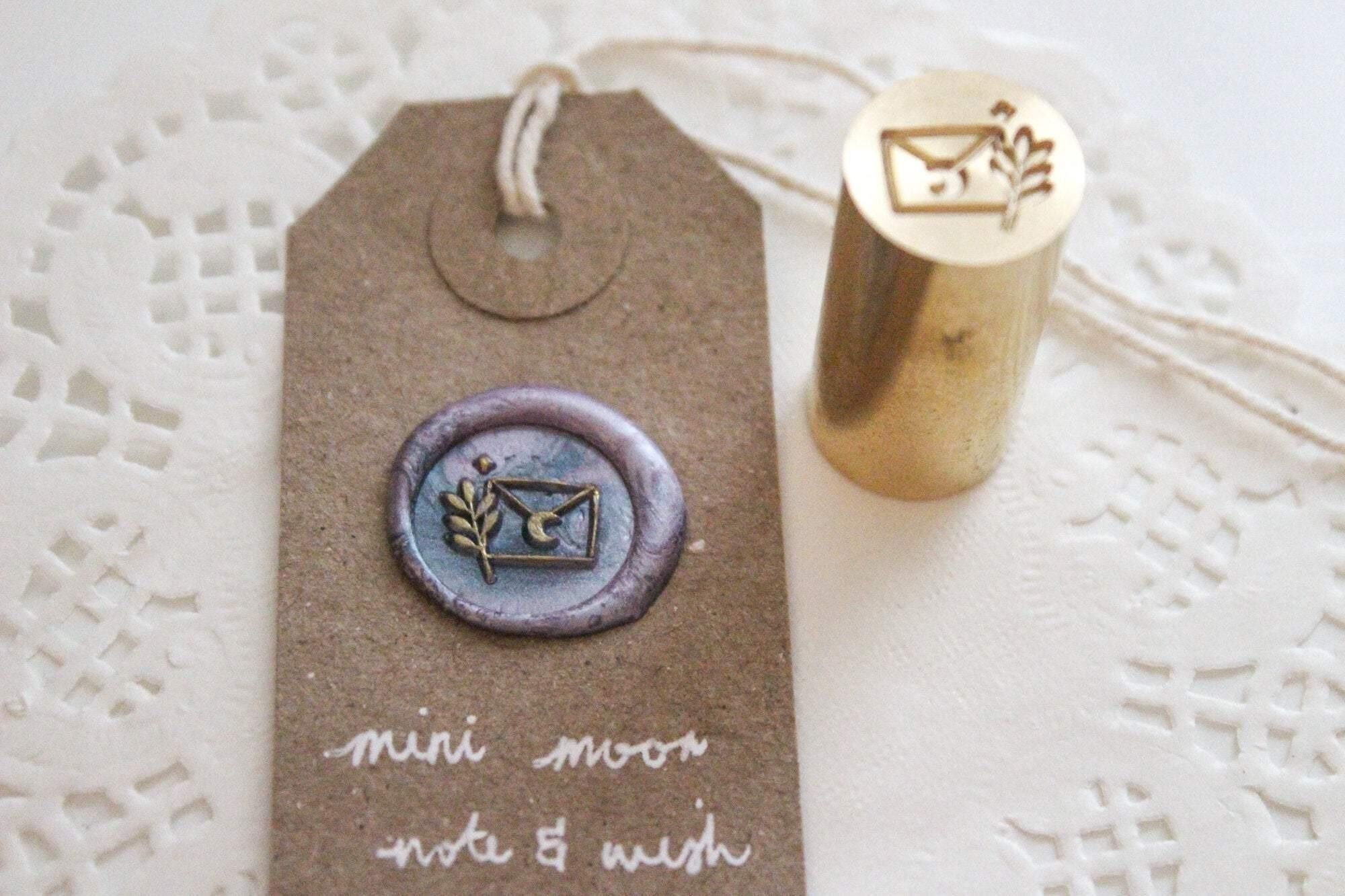 Mini Moon Wax Seal, Note & Wish Original Wax Seal Stamp