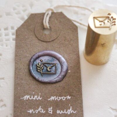 Mini Moon Wax Seal, Note & Wish Original Wax Seal Stamp