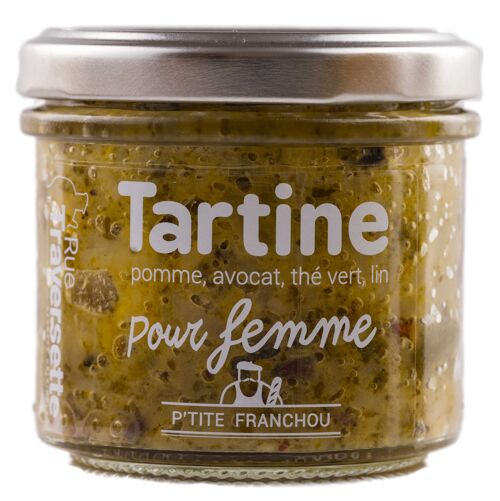Tartinable apéro végétarien │ Pomme, avocat, thé vert, lin ▸ Pour Femme