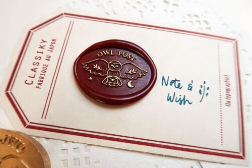 Owl Post Wax Seal Stamp, Note & Wish Original Seal Stamp - Stamp head