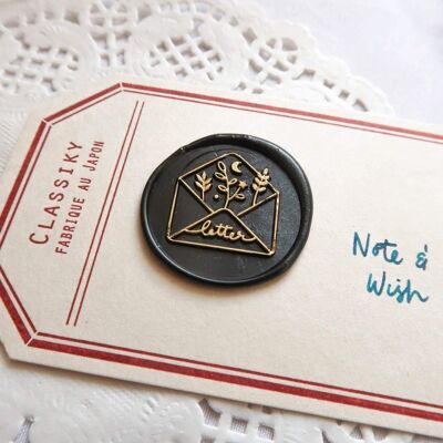 A Letter to You Wax Seal Stamp, Note & Wish Original Seal Stamp - Wax seal stamp box set (stamp, handle, wax stick & box)