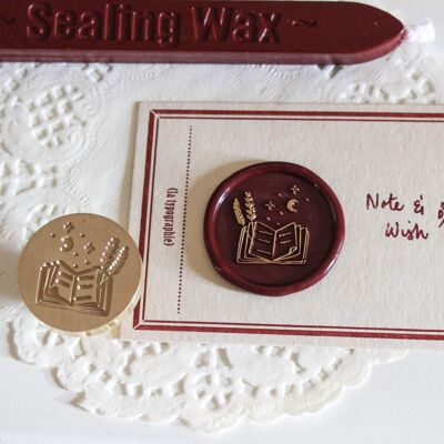 Book of Dreams Wax Seal Stamp, Note & Wish Seal Stamp - Stamp head