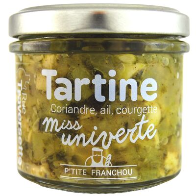 Tartinade Miss Univerte │ Tartinable apéro végétarien ▸ Coriandre, ail, courgette