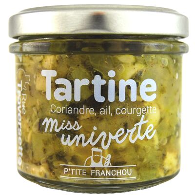Tartinade Miss Univerte │ Tartinable apéro végétarien ▸ Coriandre, ail, courgette