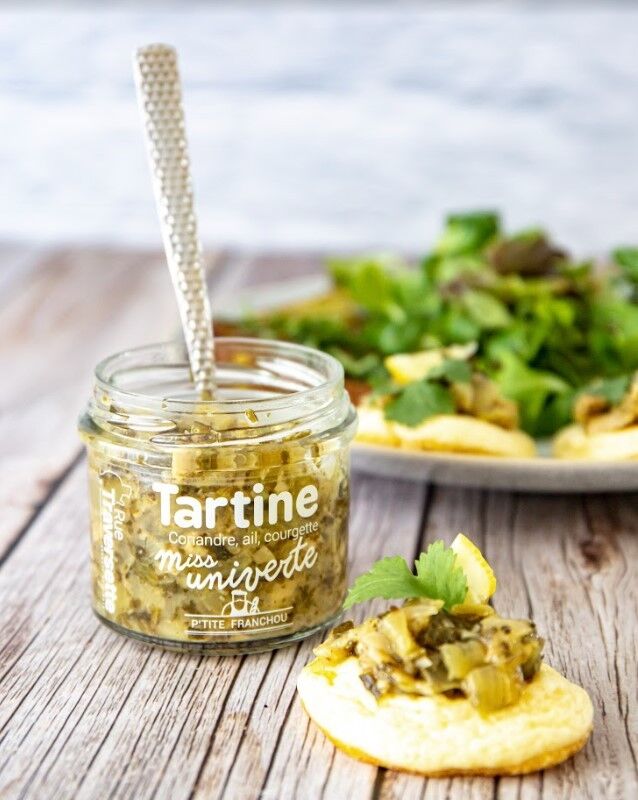 Tartinable apéro végétarien │ Coriandre, ail, courgette ▸ Tartinade Miss Univerte