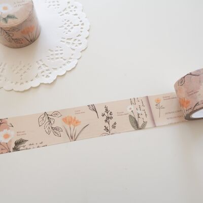 A Study of Flowers Washi Tape, Note & Wish Washi