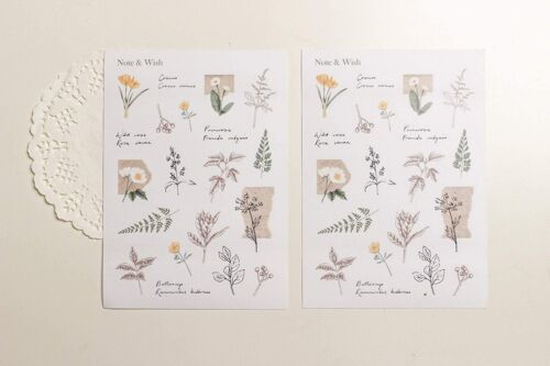 A Study of Flowers Stickers