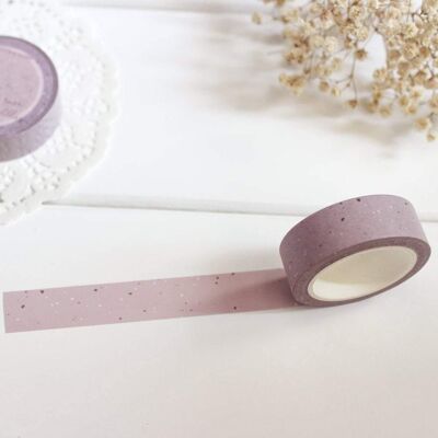 Rose Pebbles Washi Tape, Minimal Pastel Rose Washi Tape, Note & Wish Washi