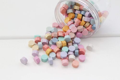 Pastel Rainbow Wax Seal Beads