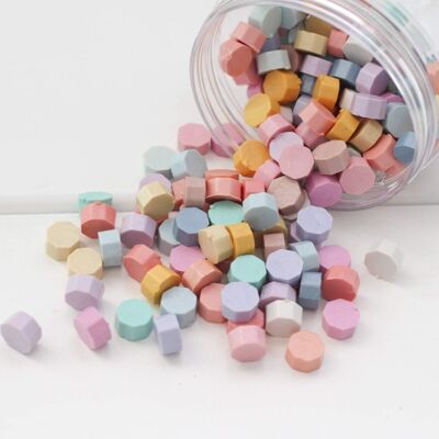 Pastel Rainbow Wax Seal Beads