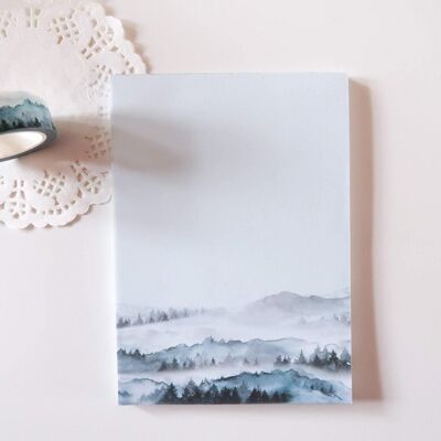 Mountain Memo Notes, A6 Notepad X