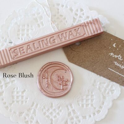 Pearlescent Pastel Sealing Sealing Wax with wick, Note & Wish Sealing Wax - 1. Rose Blush