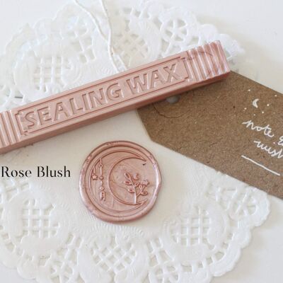 Pearlescent Pastel Sealing Sealing Wax with wick, Note & Wish Sealing Wax - 1. Rose Blush