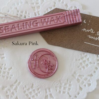 Pearlescent Pastel Sealing Sealing Wax with wick, Note & Wish Sealing Wax - 2. Sakura Pink