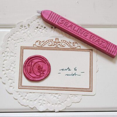 Pearlescent Pastel Sealing Sealing Wax with wick, Note & Wish Sealing Wax - 3. Bubblegum