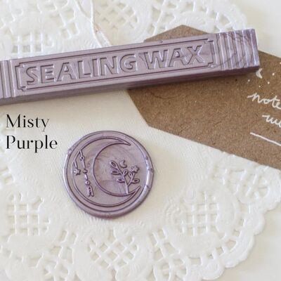 Pearlescent Pastel Sealing Sealing Wax with wick, Note & Wish Sealing Wax - 6. Misty Purple