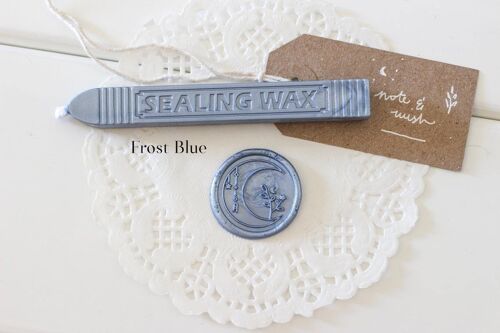 Pearlescent Pastel Sealing Sealing Wax with wick, Note & Wish Sealing Wax - 7. Blue Frost