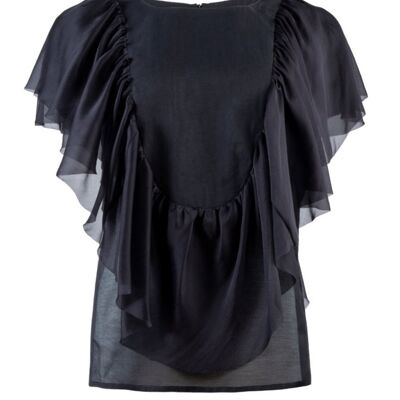 Daria - blouse made of silk-cotton mix