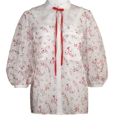 Flora - blouse with a detachable collar