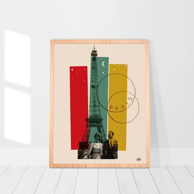 Paris by night - Affiche 30x40 cm