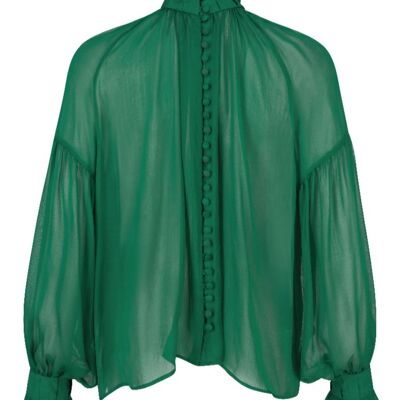 Babett - long sleeve blouse made of chiffon silk