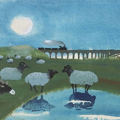 Sheep and Train, Mary Fedden