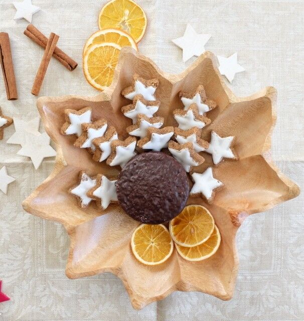 Ciotola in legno - portafrutta - insalatiera - ciotola in acero in cioccolato - M L30xP30xH5cm