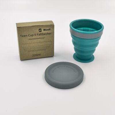 "TeenCup" folding cup, blue