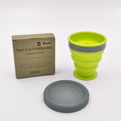 "TeenCup" folding cup, green