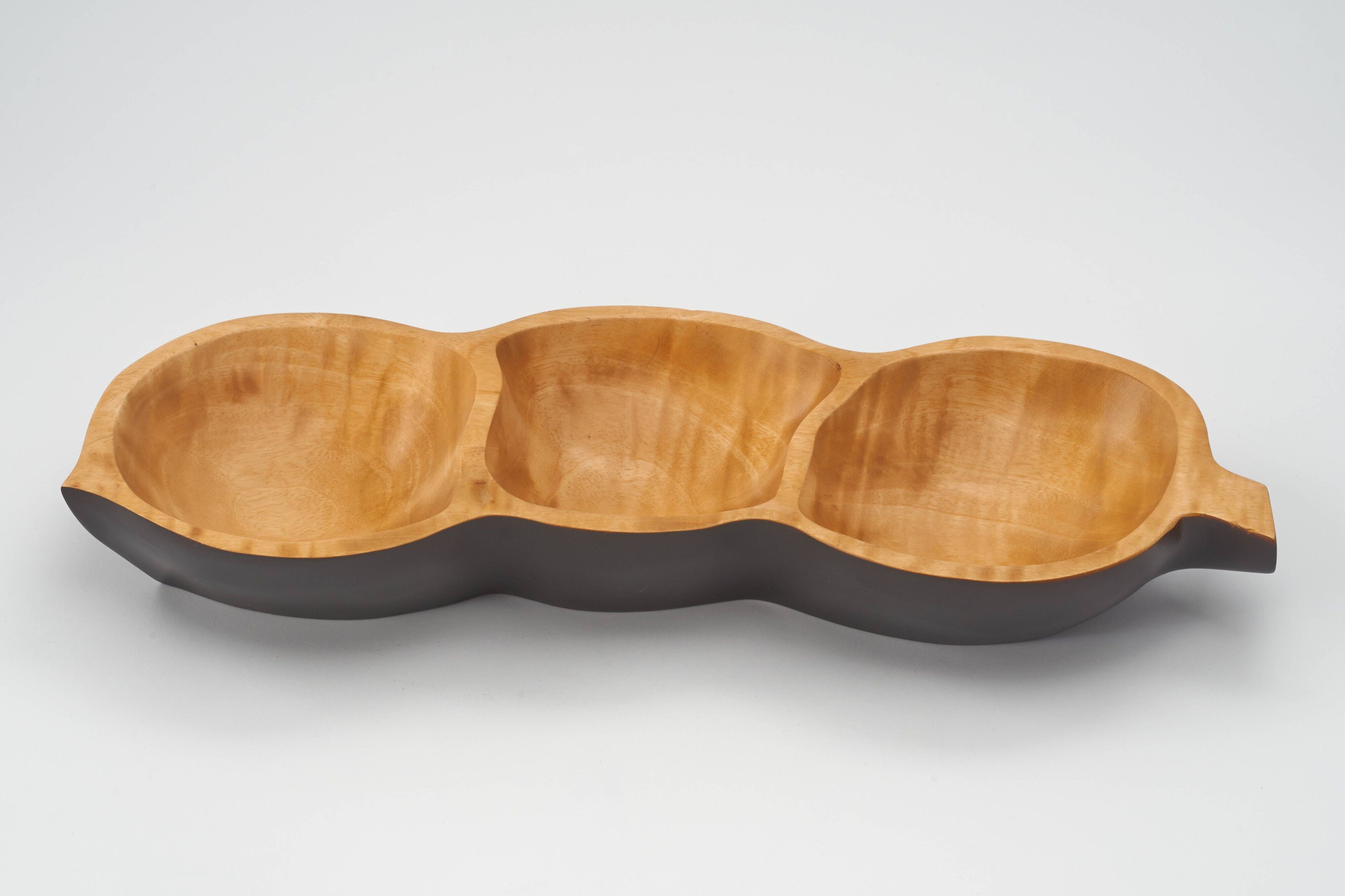 Ciotola in legno - fruttiera - insalatiera - modello Tamarind - cioccolato - M L40xP15xH5cm