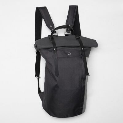Rori Rolltop Laptop Backpack - slate & steel grey