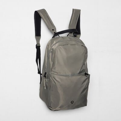 Logan Zip Top Backpack - Concrete grey