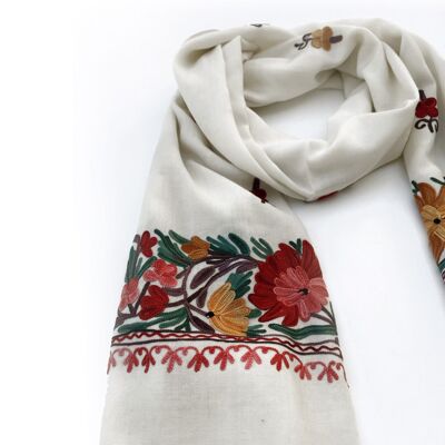 XL wool scarf "Manika"